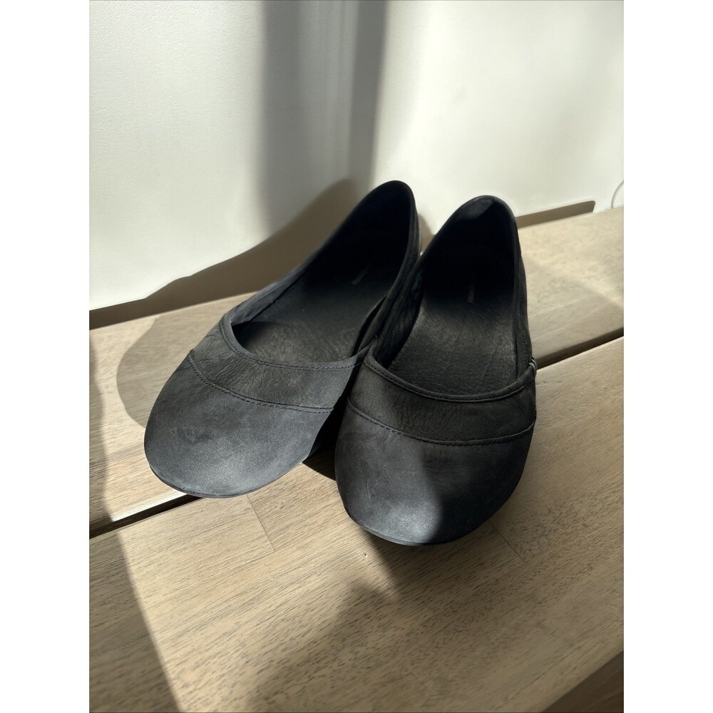 Patagonia | Maha Black leather granola boho balletcore flats shoes 7